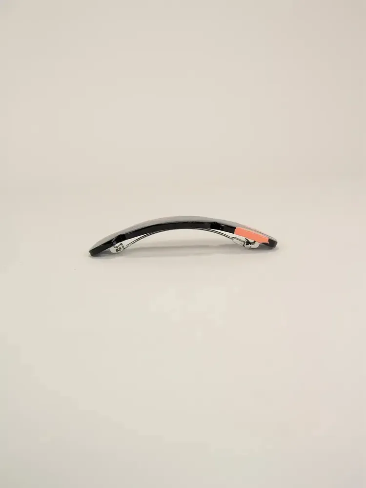 Barrettes - Nymphe hair clip in black horn and Roux lacquer - L INDOCHINEUR X RIVÊT