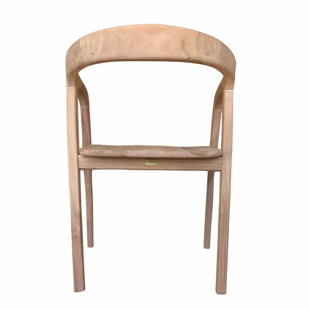 Chairs - Natural teak wood chair with armrests - ANTA - HYDILE
