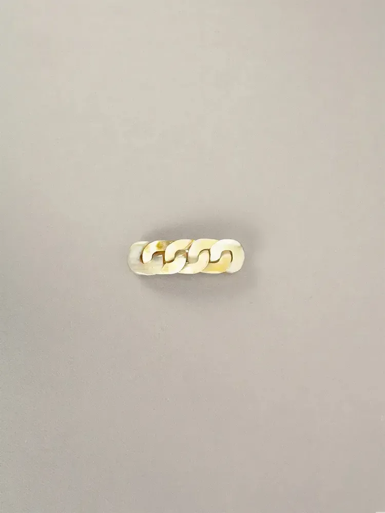 Barrettes - Hair clip Tresse in blond horn - L INDOCHINEUR X RIVÊT