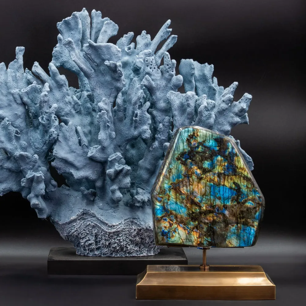 Decorative objects - Celestine and Labradorite Collection - ATELIERS DAVOY