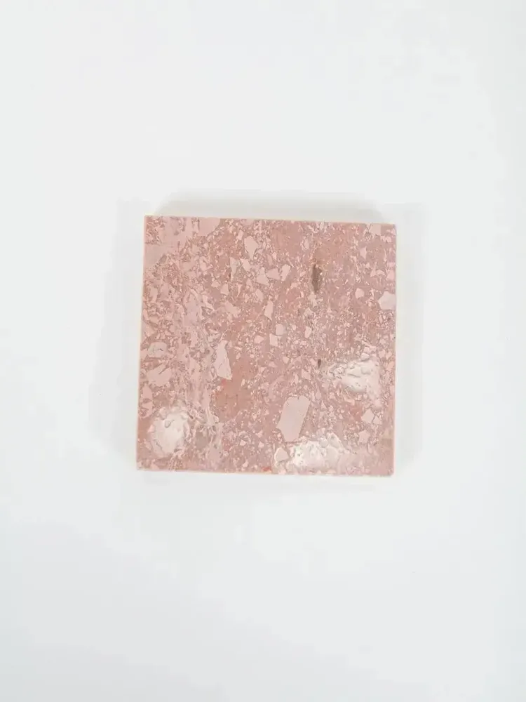 Glass - Sample of gray ocher Thanh Hoa marble (mat finish) - L INDOCHINEUR X RIVÊT