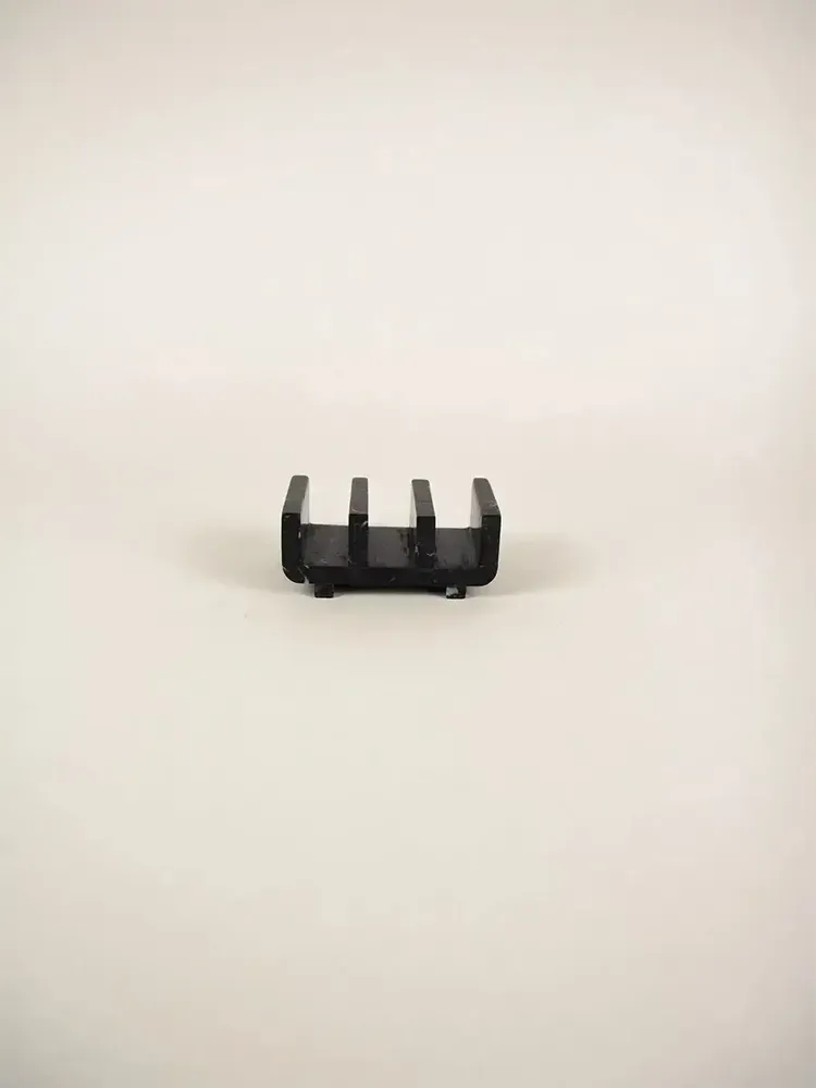 Kitchen utensils - Tacos holder B in white cloudy marble - L INDOCHINEUR X RIVÊT