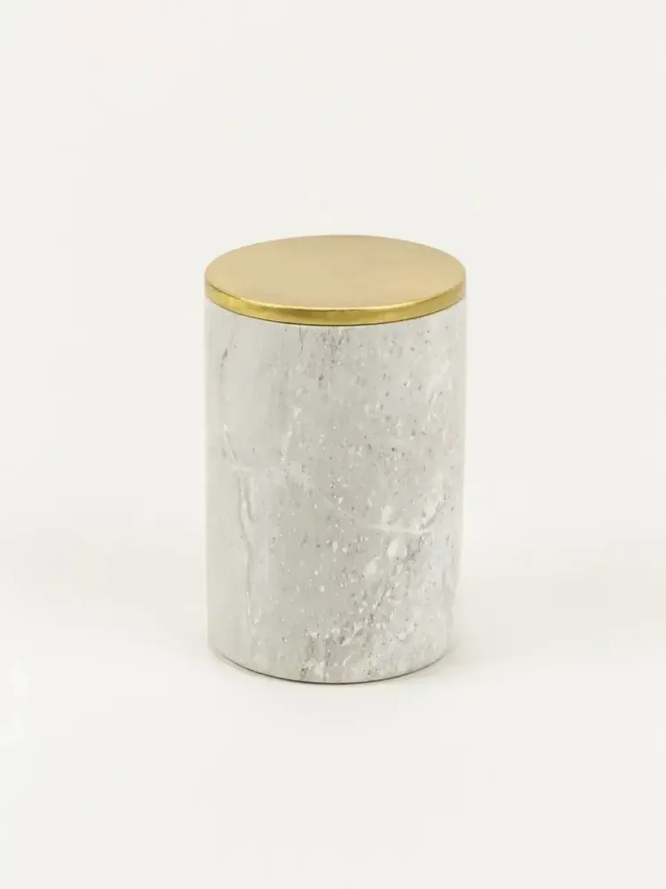 Caskets and boxes - Uranus box in brass and black marble - L INDOCHINEUR X RIVÊT