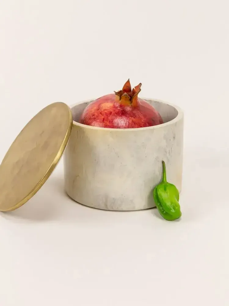 Caskets and boxes - Jupiter box in brass and black marble - L INDOCHINEUR X RIVÊT