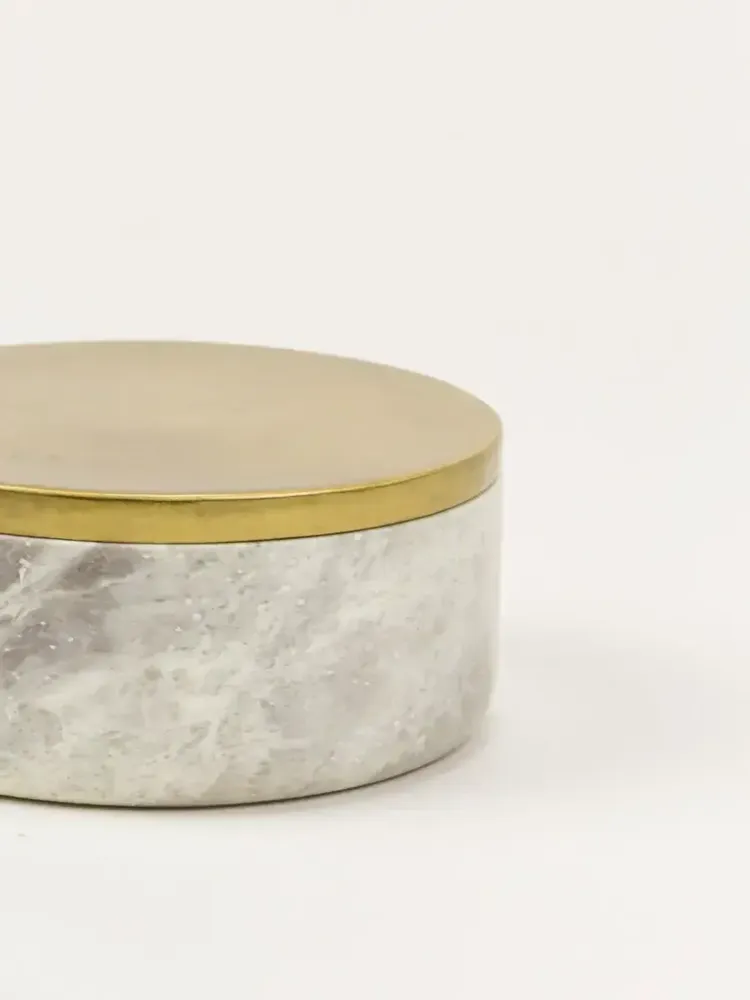 Coffrets et boîtes - Boîte Venus laiton et marbre noir - L INDOCHINEUR X RIVÊT