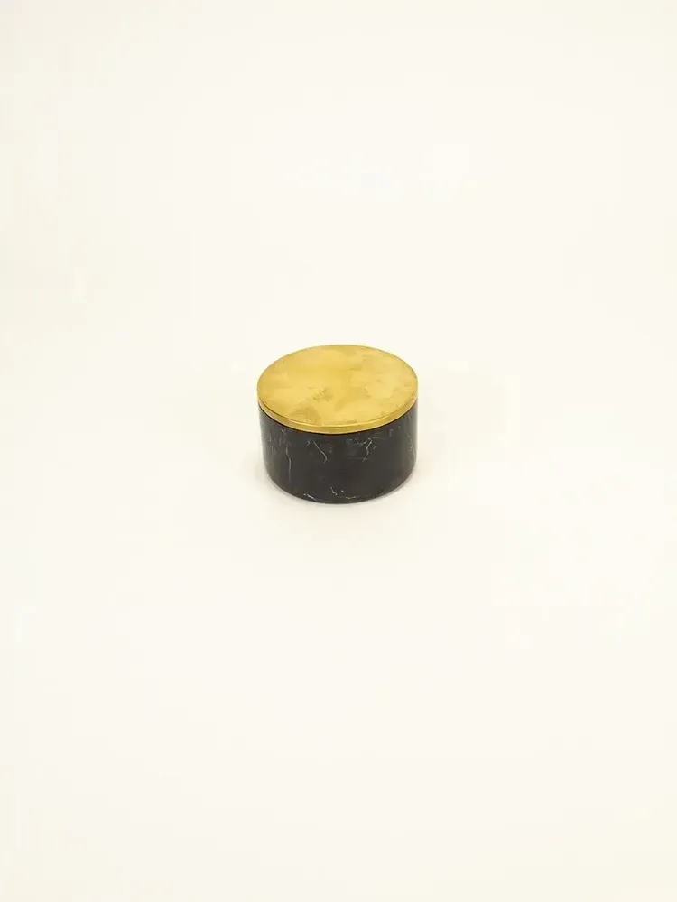 Coffrets et boîtes - Boîte Venus laiton et marbre noir - L INDOCHINEUR X RIVÊT