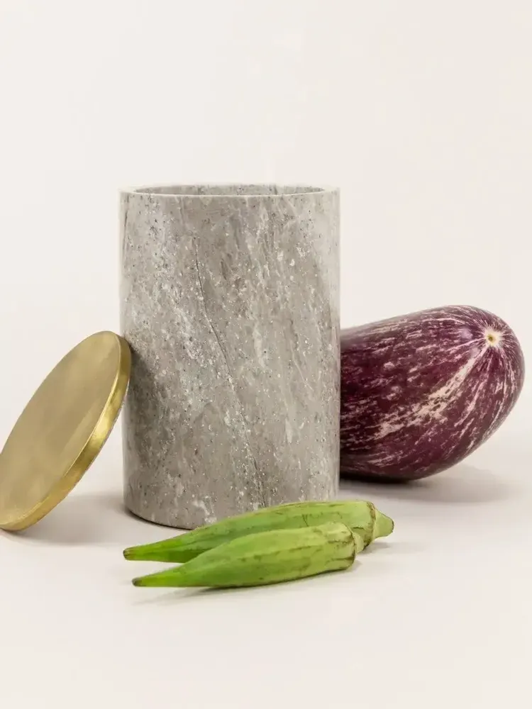 Coffrets et boîtes - Boîte Neptune laiton et marbre blanc - L INDOCHINEUR X RIVÊT