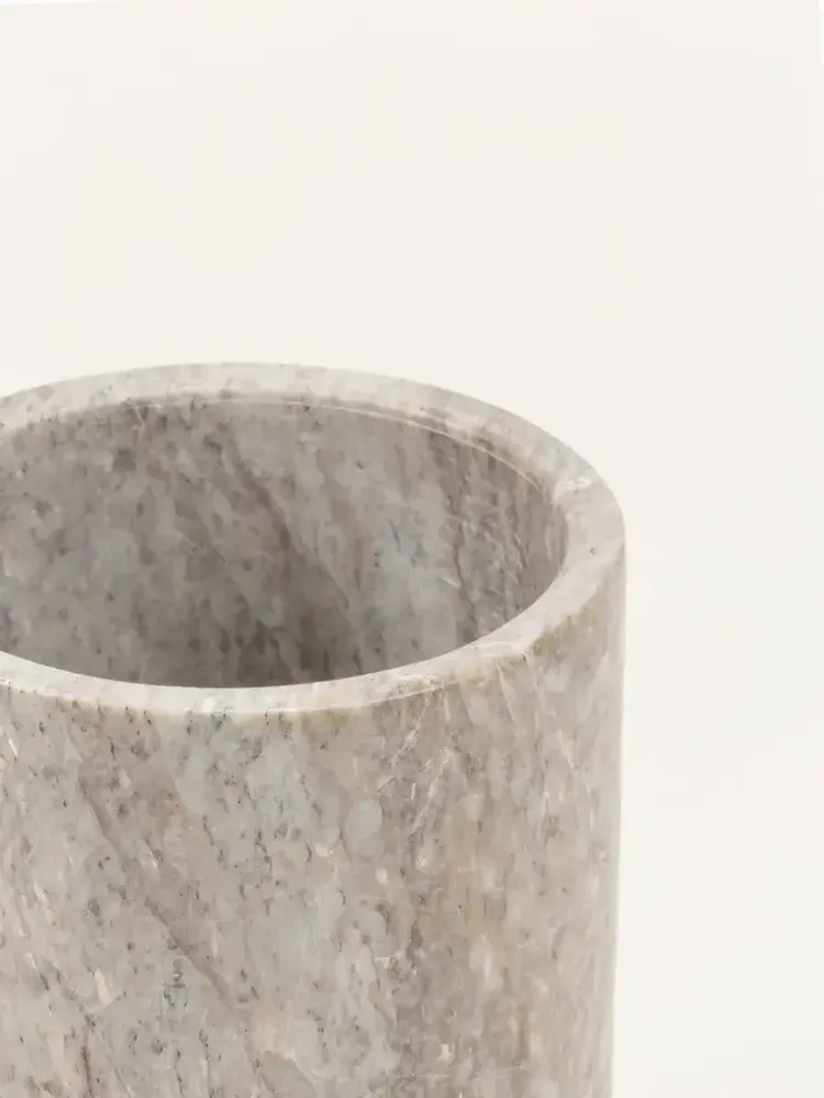 Coffrets et boîtes - Vase Uranus en marbre blanc - L INDOCHINEUR X RIVÊT