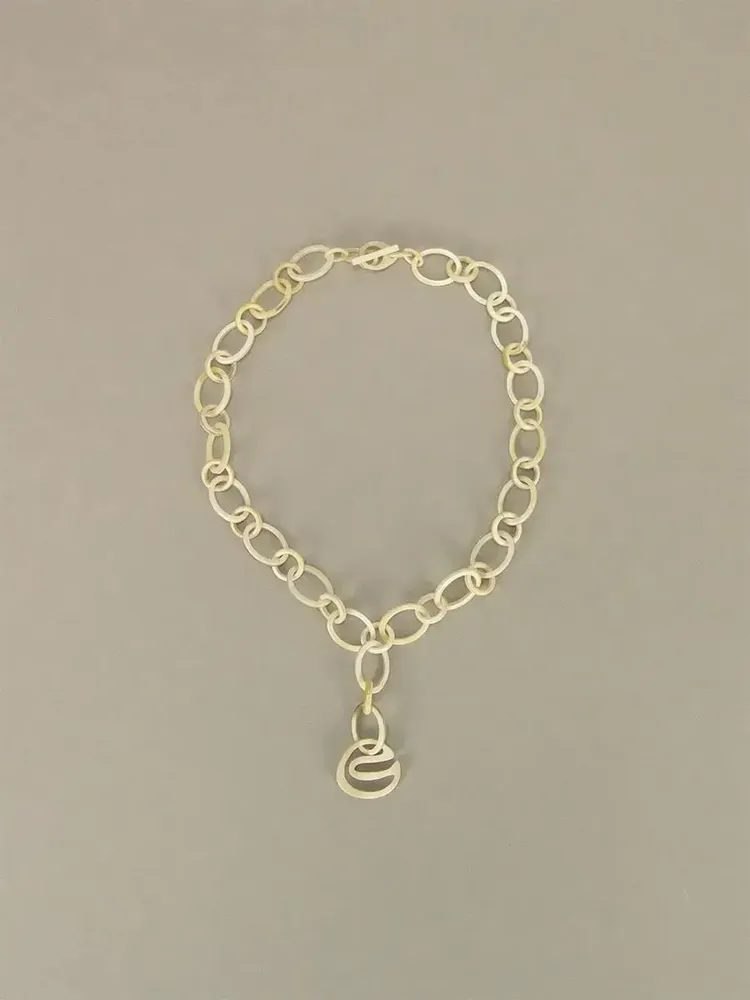 Jewelry - Courbe short necklace in blond horn - L INDOCHINEUR X RIVÊT