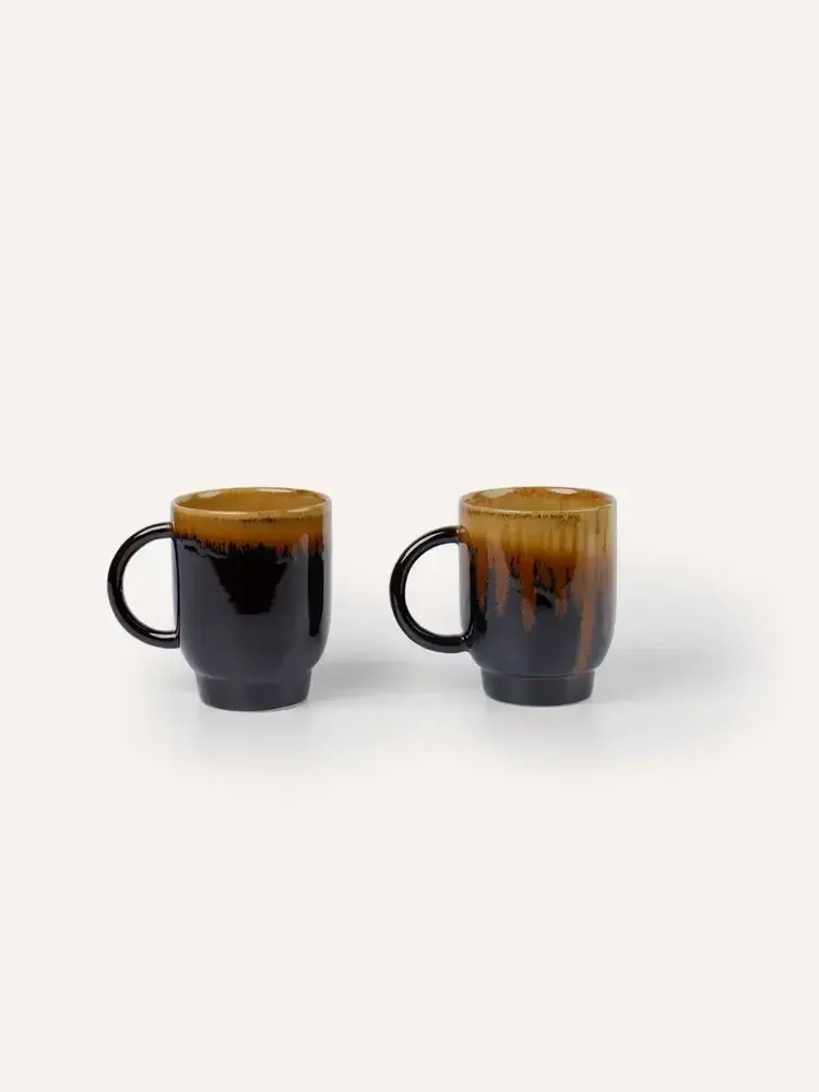 Accessoires thé et café - Mug, émail terre flamée Ket Tinh (vendu par 2) - L INDOCHINEUR X RIVÊT