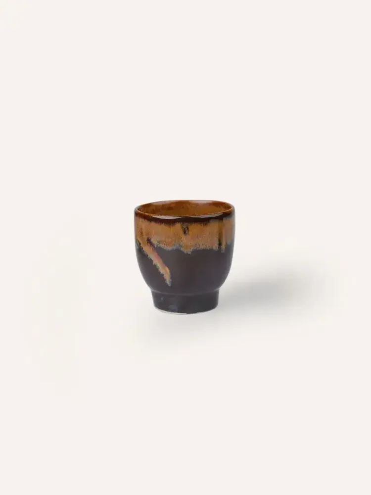 Accessoires thé et café - Tasse, émail terre flamée Ket Tinh (vendu par 6) - L INDOCHINEUR X RIVÊT