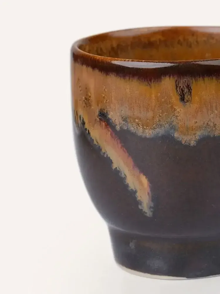 Accessoires thé et café - Tasse, émail terre flamée Ket Tinh (vendu par 6) - L INDOCHINEUR X RIVÊT