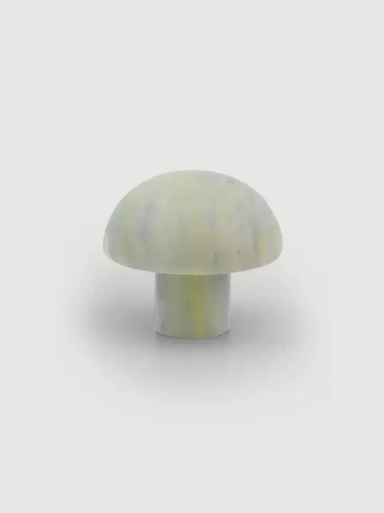 Mounting accessories - Quarter ball coat hook, green natural stone, E - L INDOCHINEUR X RIVÊT