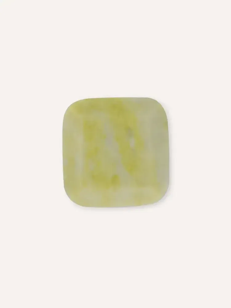 Mounting accessories - Square diamond coat hook, green natural stone, K - L INDOCHINEUR X RIVÊT