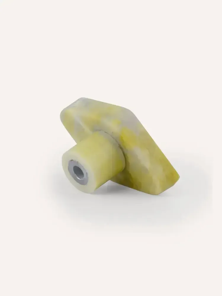 Mounting accessories - Diamond diamond coat hook, green natural stone, L - L INDOCHINEUR X RIVÊT