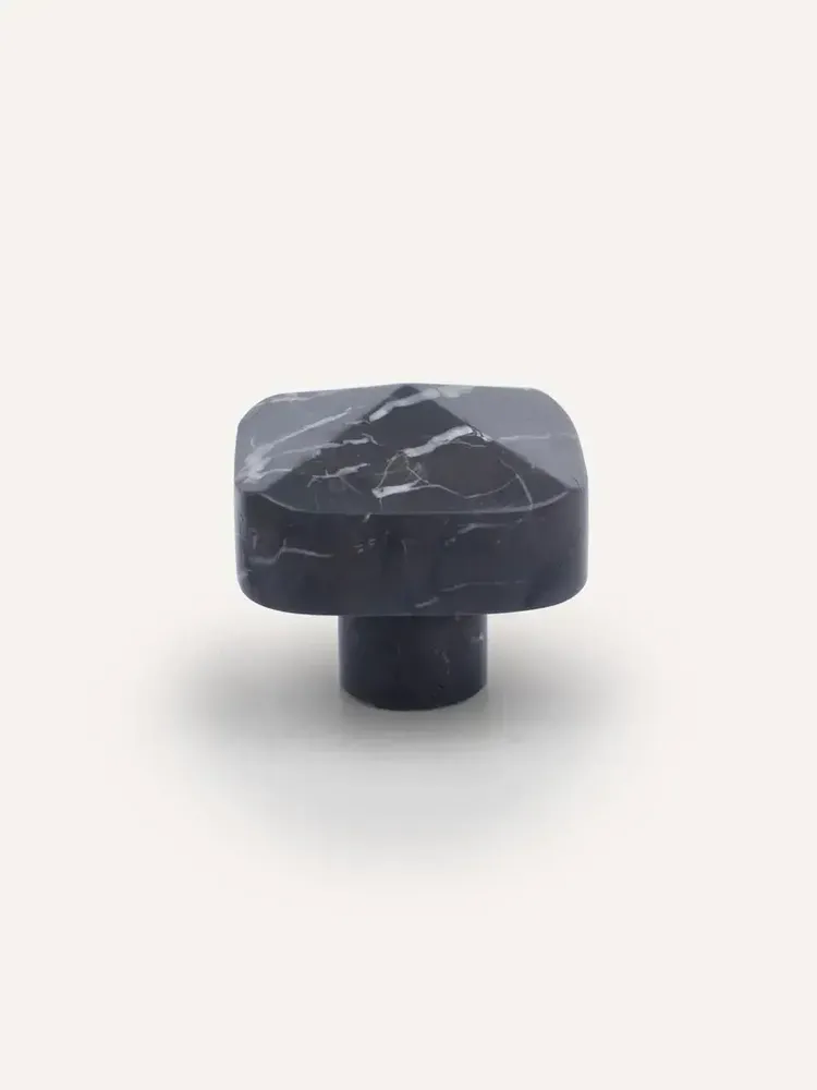 Mounting accessories - Square diamond coat hook, green natural stone, I - L INDOCHINEUR X RIVÊT