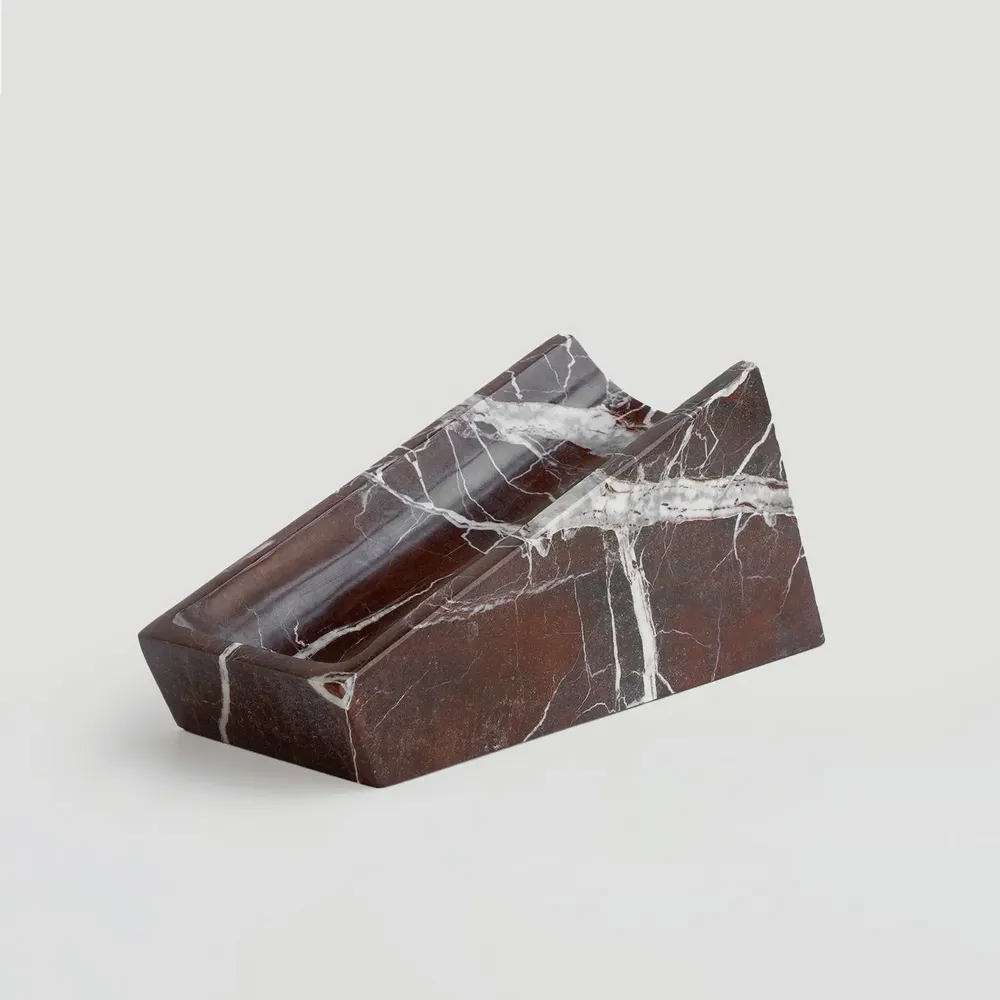 Platter and bowls - ROSSO LEVANTO MARBLE WINE STAND - KIWANO CONCEPT