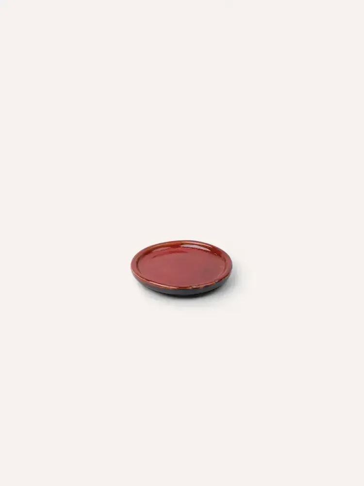 Assiettes au quotidien - Petite assiette coupelle dia. 10 cm, émail Hoa Bien vert foncé veiné (vendu par 6) - L INDOCHINEUR X RIVÊT