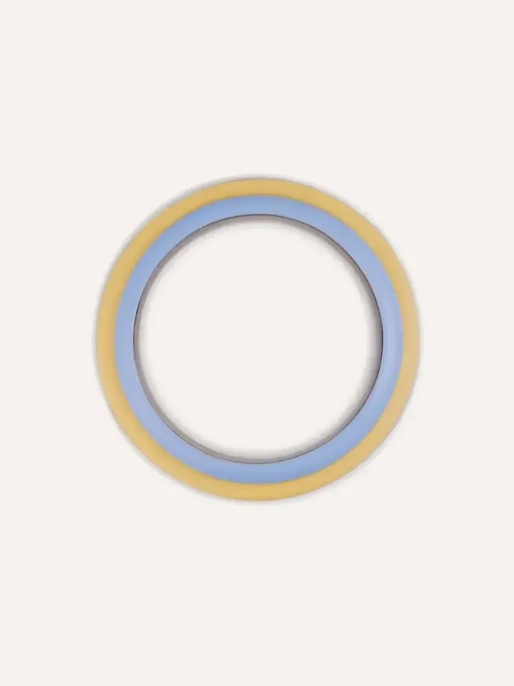 Bracelets - Bracelet Tu Vi en corne et laque 3 couleurs, feu, terre et eau, taille M - L INDOCHINEUR X RIVÊT