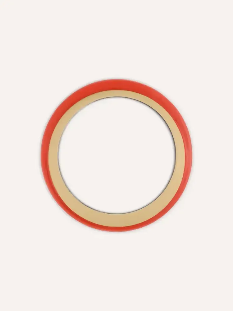 Bracelets - Bracelet Tu Vi en corne et laque 2 couleurs, bois et feu, taille S - L INDOCHINEUR X RIVÊT