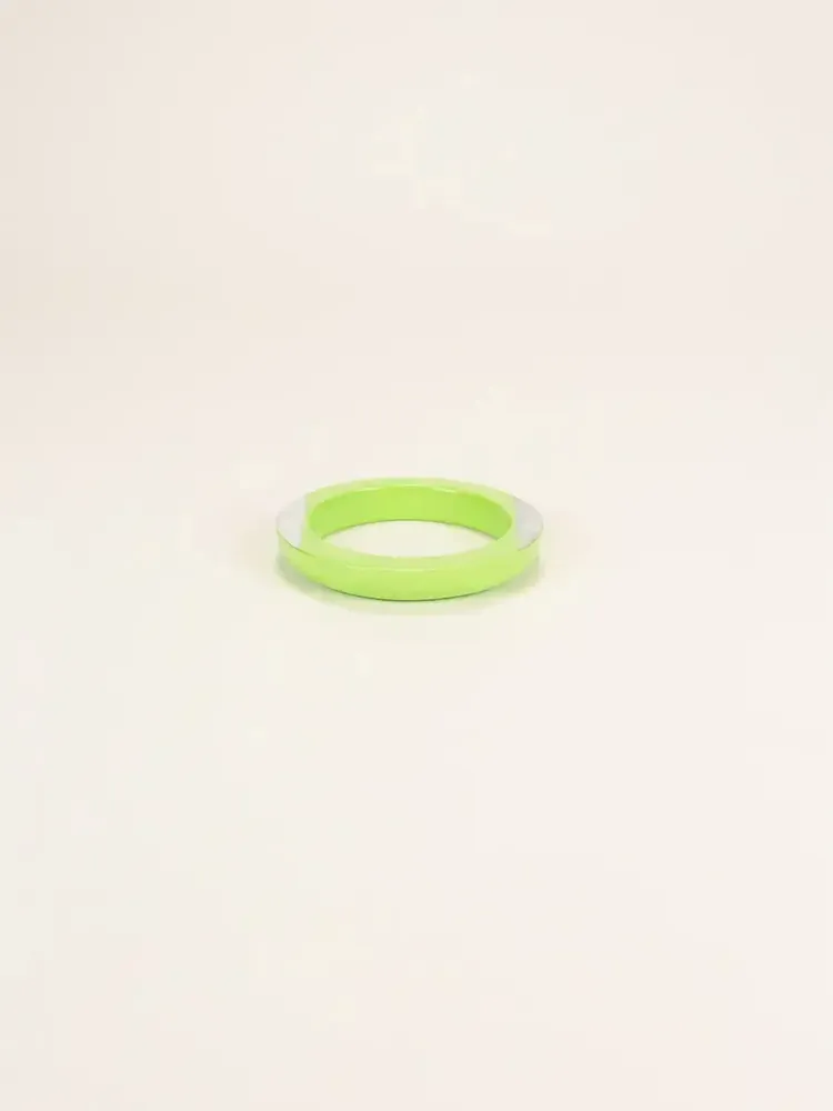 Bracelets - Tu Vi bracelet in Wood green lacquered wood and mother-of-pearl size M - L INDOCHINEUR X RIVÊT