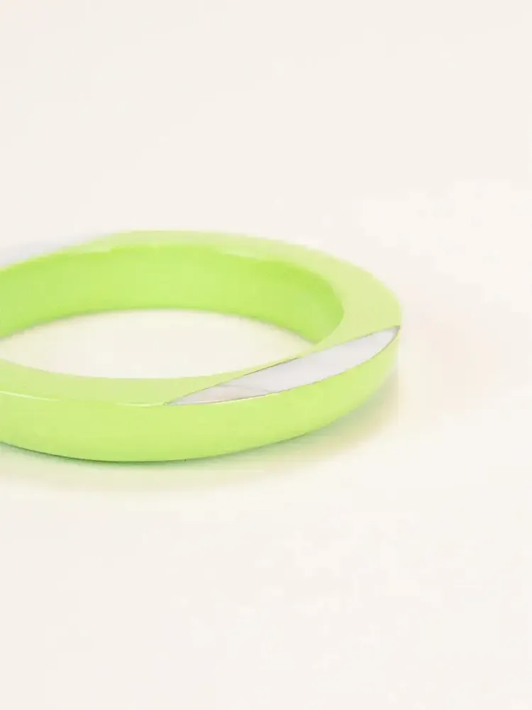 Bracelets - Bracelet Tu Vi en bois laqué Terre Sable et nacre taille S - L INDOCHINEUR X RIVÊT