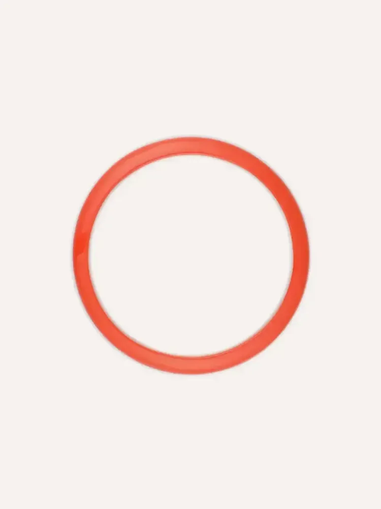 Bracelets - Bracelet quart de rond Tu Vi laque Rouge Feu taille S - L INDOCHINEUR X RIVÊT