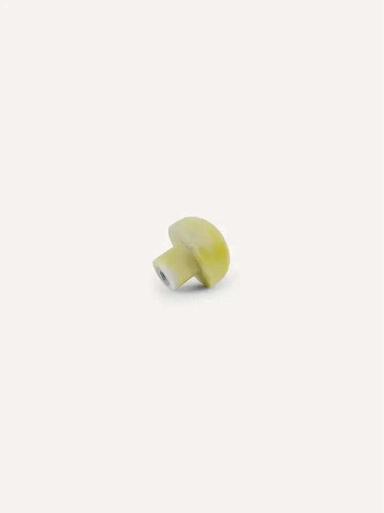Mounting accessories - Half ball furniture knob, green natural stone, D - L INDOCHINEUR X RIVÊT