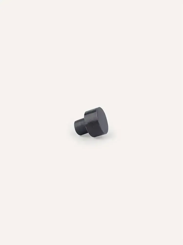 Mounting accessories - Tube furniture knob, black natural stone, G - L INDOCHINEUR X RIVÊT