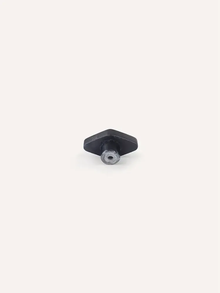 Mounting accessories - Diamond furniture knob, black natural stone, L - L INDOCHINEUR X RIVÊT