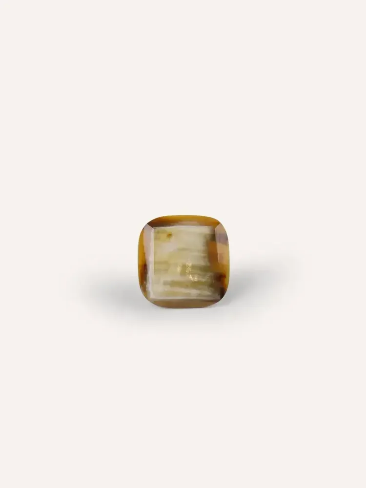 Accessoires à fixer - Patère diamant carré, corne noire Africaine, K - L INDOCHINEUR X RIVÊT