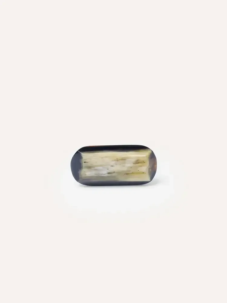 Accessoires à fixer - Bouton de meuble diamant oval, corne noire Africaine, J - L INDOCHINEUR X RIVÊT