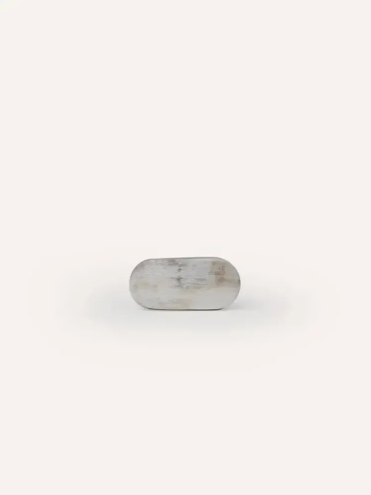 Accessoires à fixer - Bouton de meuble ovale, corne blonde, G - L INDOCHINEUR X RIVÊT