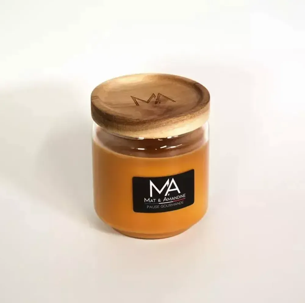 Objets de décoration - PAUSE GOURMANDE – Bougie parfumée (Moyenne Jarre) - MAT AMANDINE