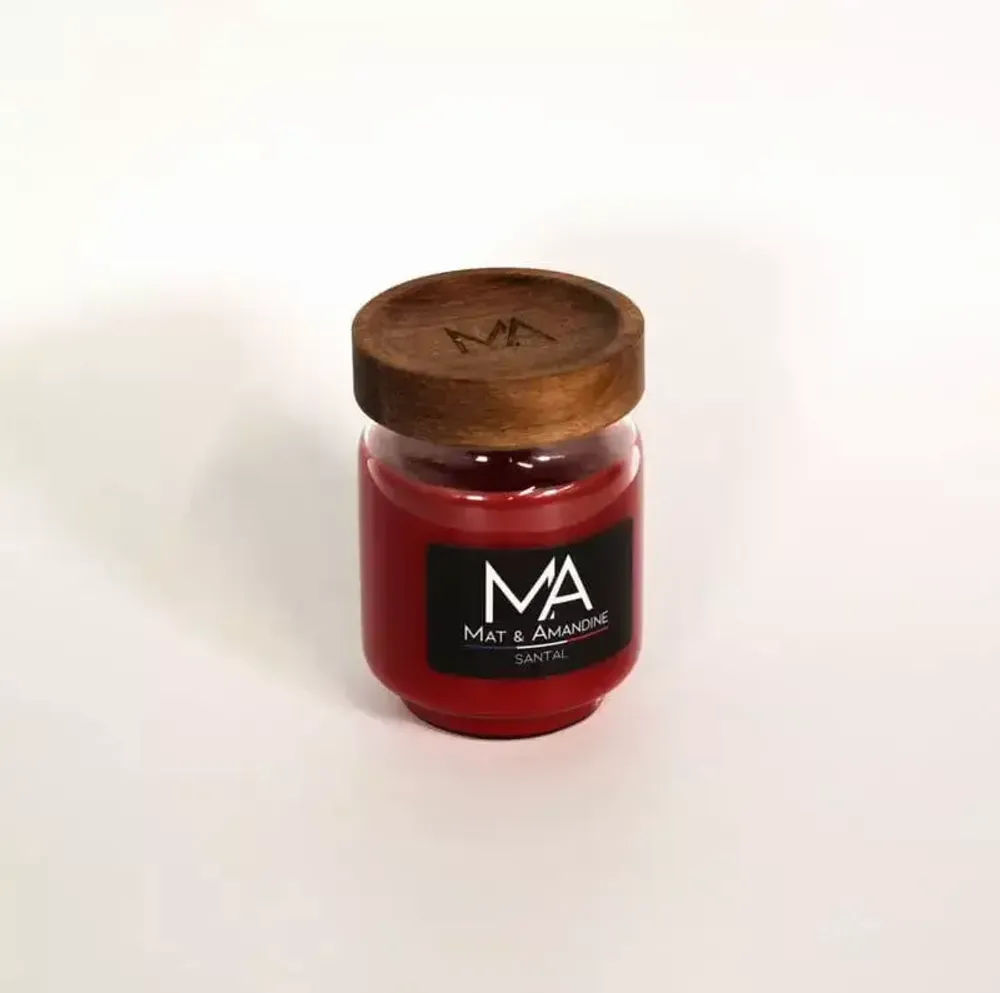 Decorative objects - SANTAL - Scented Candle (Small Jar) - MAT AMANDINE