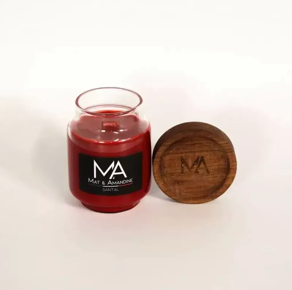 Decorative objects - SANTAL - Scented Candle (Small Jar) - MAT AMANDINE