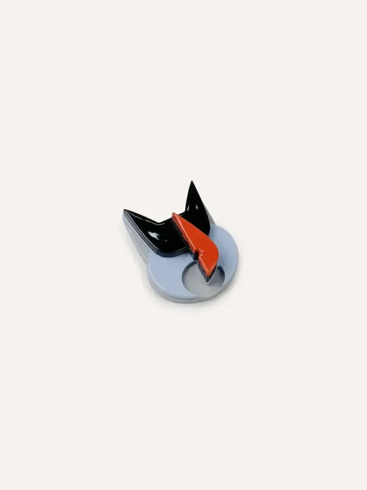 Brooches - Cat Brooch in horn and lacquer - L INDOCHINEUR X RIVÊT