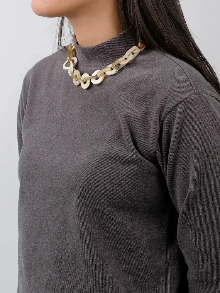 Jewelry - Short necklace in blonde horn - L INDOCHINEUR X RIVÊT