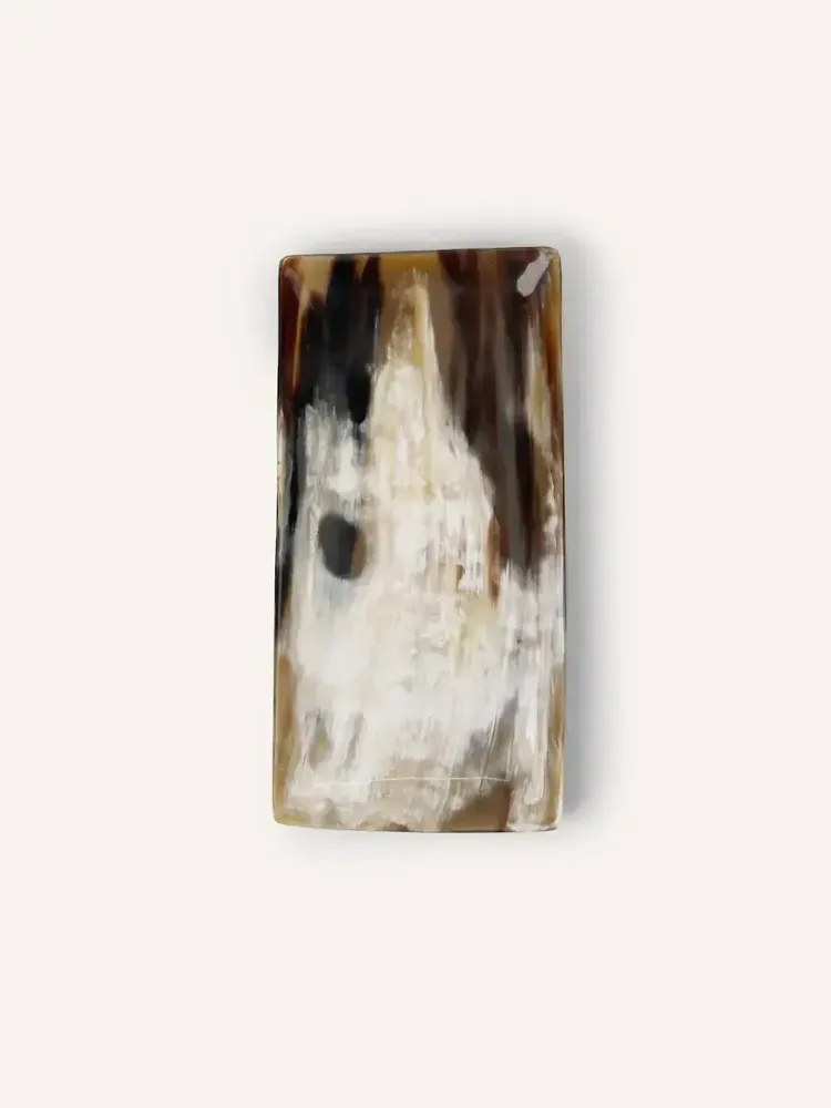 Plateaux - Grand plateau rectangulaire en corne blonde Africaine - L INDOCHINEUR X RIVÊT