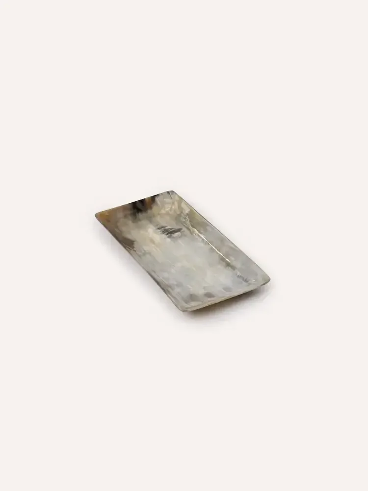 Plateaux - Grand plateau rectangulaire en corne blonde Africaine - L INDOCHINEUR X RIVÊT