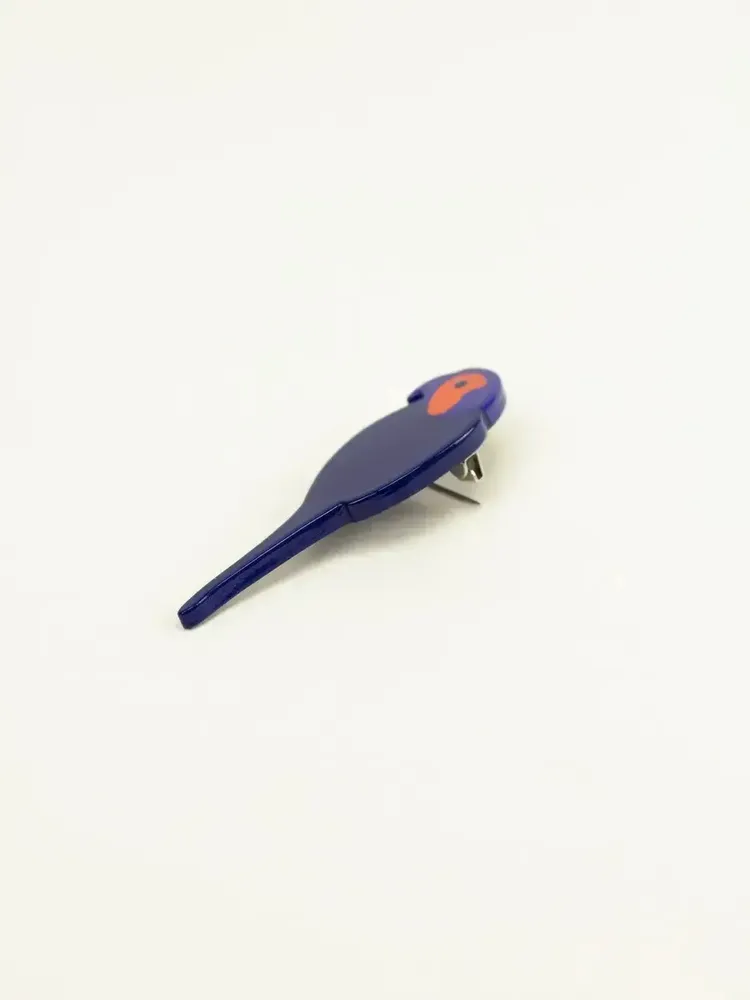 Brooches - Ara brooch in horn and two-tone lacquer - beige and khaki - L INDOCHINEUR X RIVÊT
