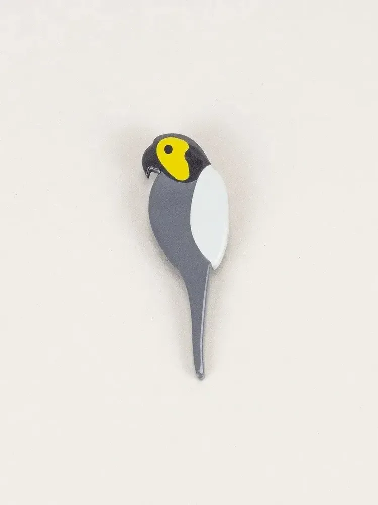 Brooches - Ara brooch in horn and two-tone lacquer - beige and khaki - L INDOCHINEUR X RIVÊT