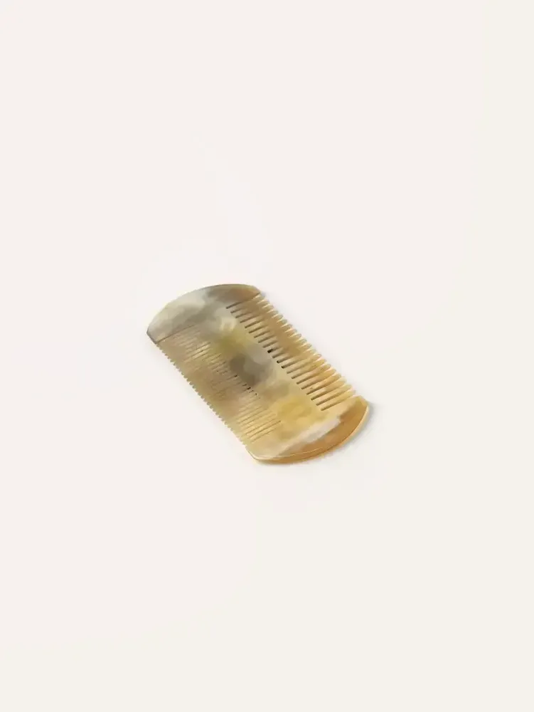 Hair accessories - Marbled black horn beard comb - L INDOCHINEUR X RIVÊT