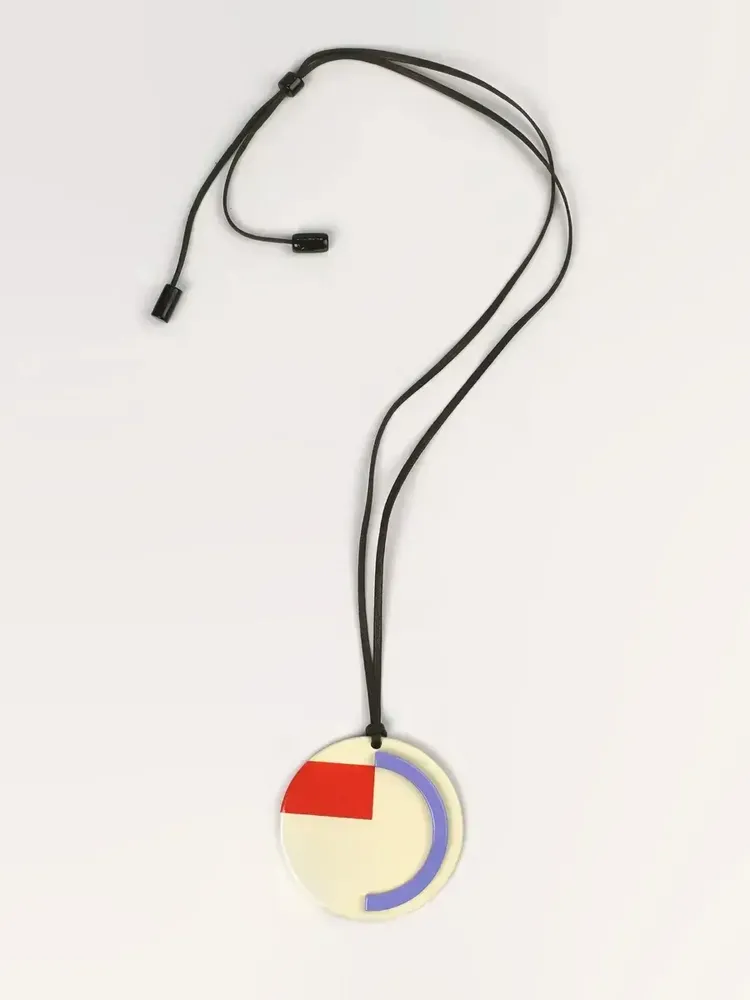 Jewelry - Pendant in horn and tricolor lacquer - L INDOCHINEUR X RIVÊT