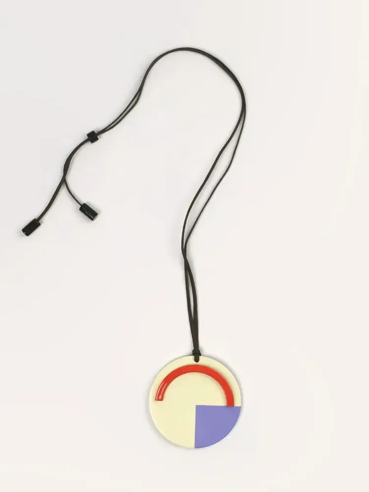 Jewelry - Pendant in horn and tricolor lacquer - L INDOCHINEUR X RIVÊT