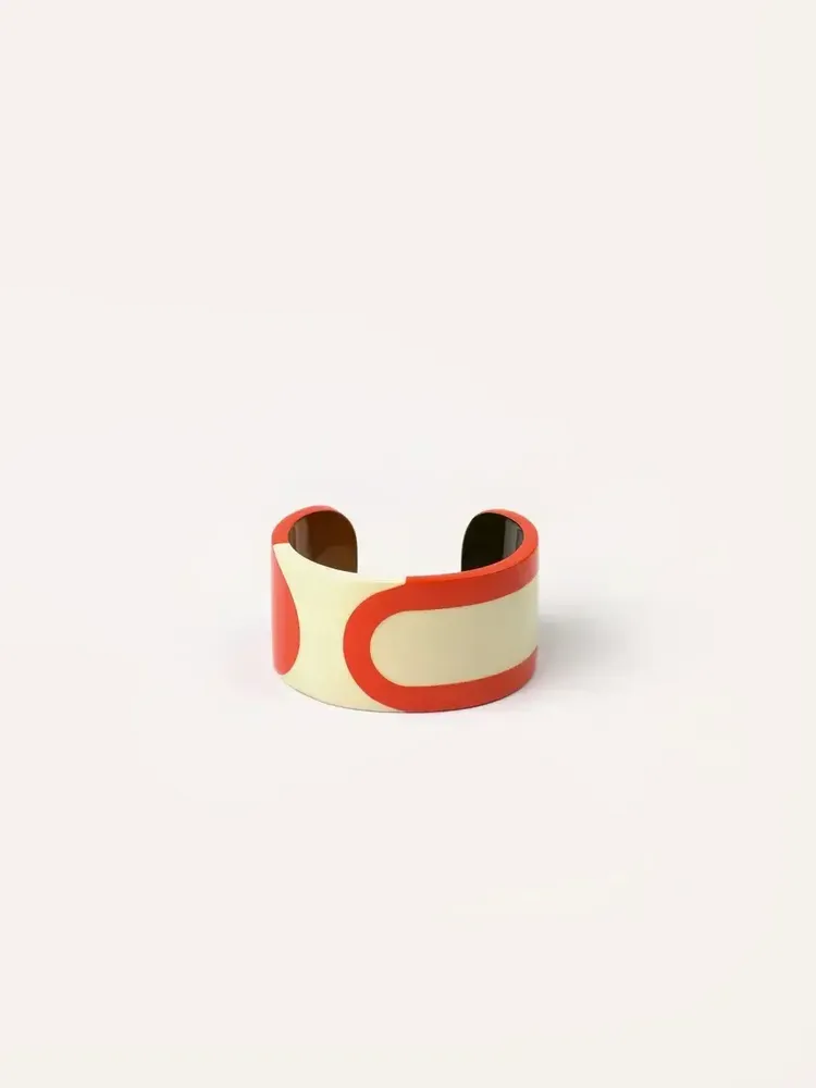 Bracelets - Horn and lacquer cuff size M - L INDOCHINEUR X RIVÊT