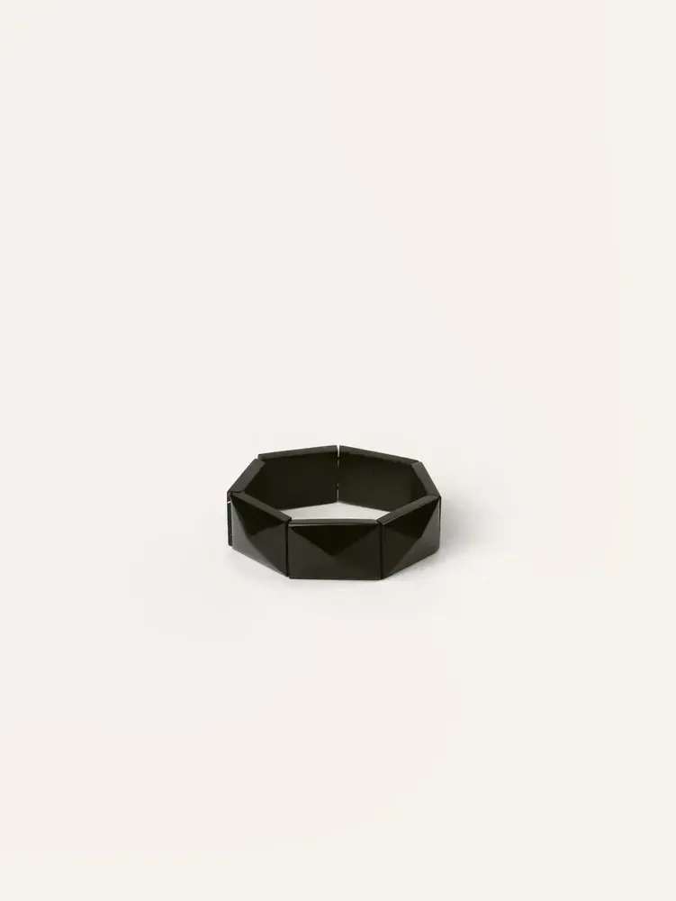 Bracelets - Articulated diamond bracelet in blond horn and lacquer - L INDOCHINEUR X RIVÊT