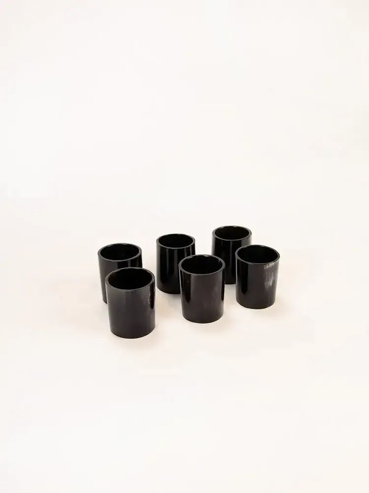 Napkins - Set of 6 napkin rings in caramel blond horn - L INDOCHINEUR X RIVÊT