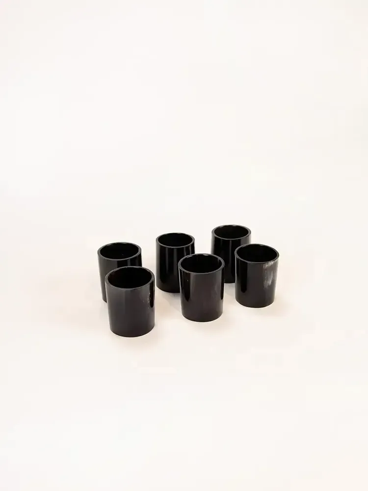 Napkins - Set of 6 napkin rings in caramel blond horn - L INDOCHINEUR X RIVÊT