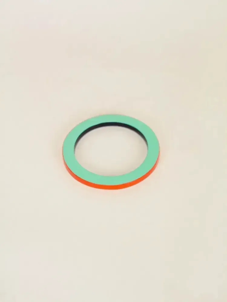 Bracelets - Bangle in horn with lacquer in orange and green, size L - L INDOCHINEUR X RIVÊT
